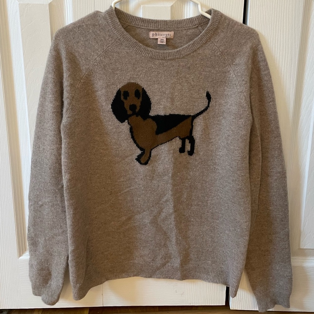 Philosophy Cashmere Dachshund Sweater